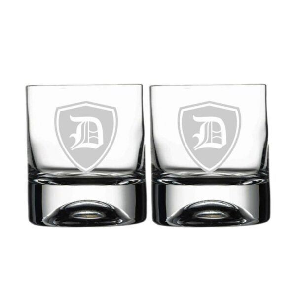 İsme Özel Arma Desenli Harf Detaylı İkili Viski Bardağı