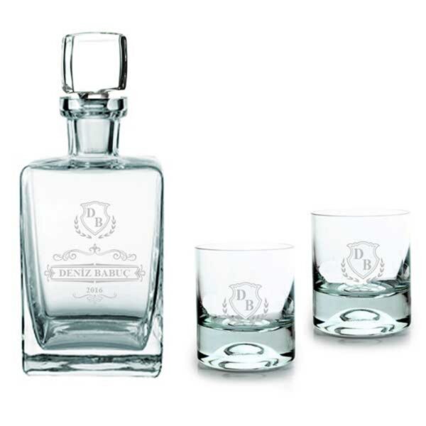 Arma Desenli Viski Seti