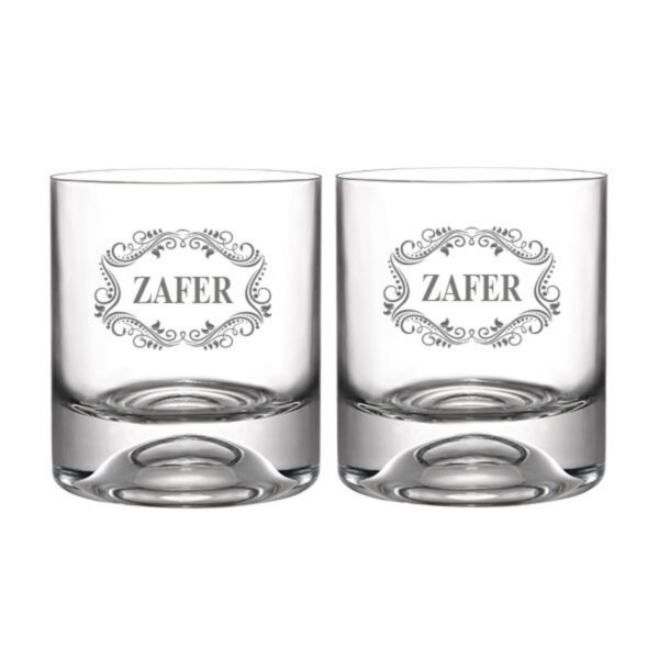 İsme Özel İkili Viski Bardağı
